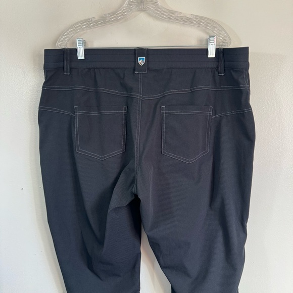 KÜHL Women’s Black Performance Hiking Pants Outdoor Travel Size 18W 31” inseam - Picture 5 of 14